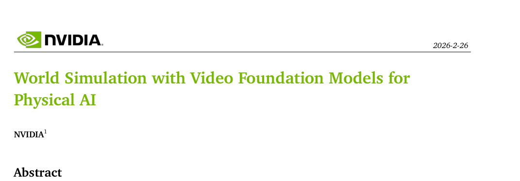 World Simulation with Video Foundation Models for Physical AI figure