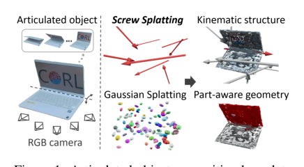 ScrewSplat: An End-to-End Method for Articulated Object Recognition