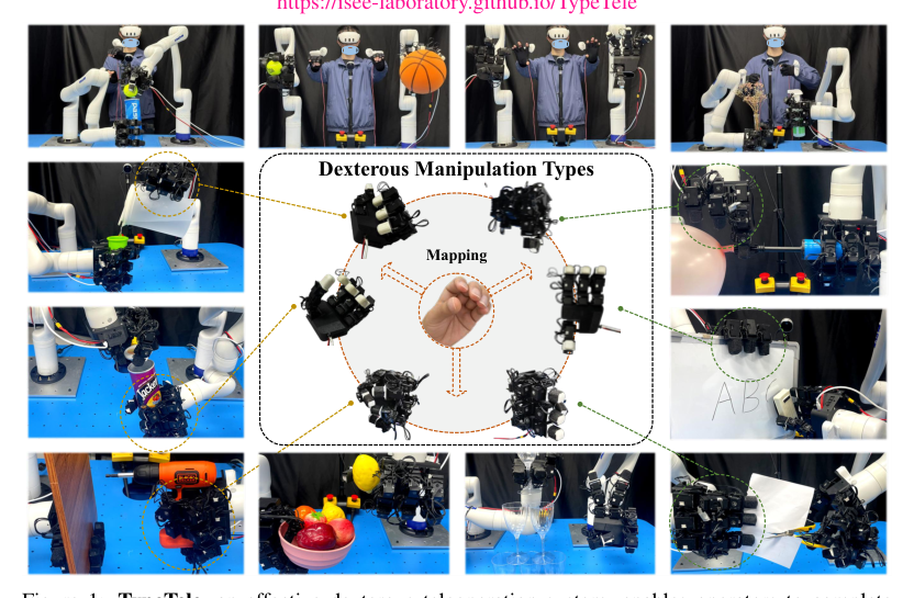 TypeTele: Releasing Dexterity in Teleoperation by Dexterous Manipulation Types