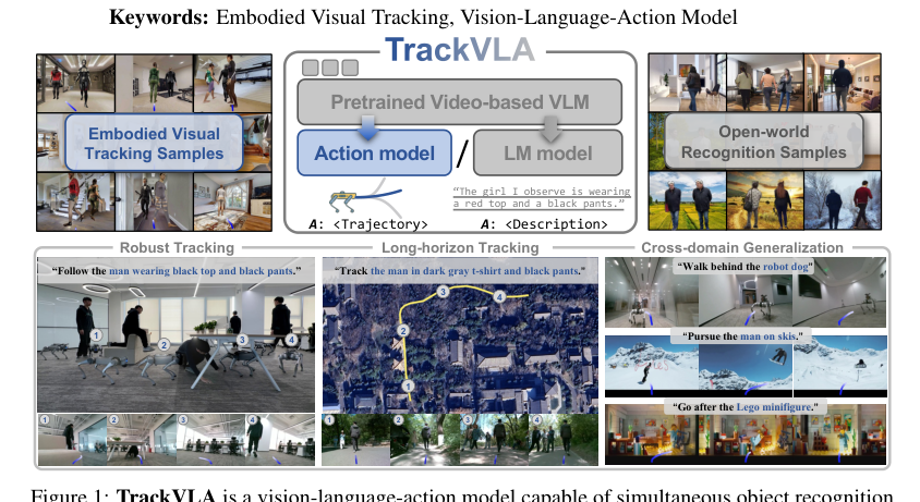 TrackVLA: Embodied Visual Tracking in the Wild