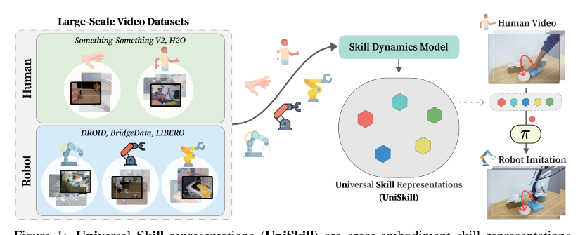 UniSkill: Imitating Human Videos via Cross-Embodiment Skill Representations