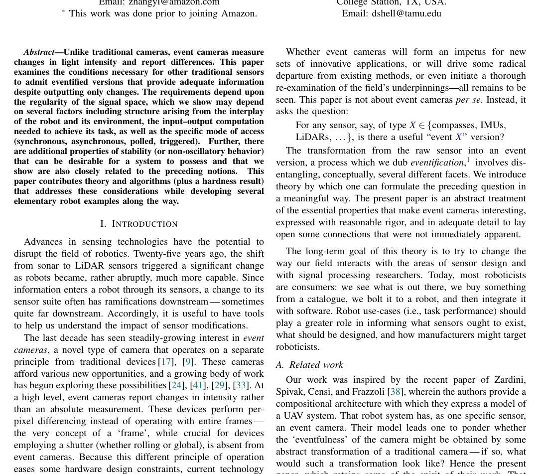 An abstract theory of sensor eventification figure