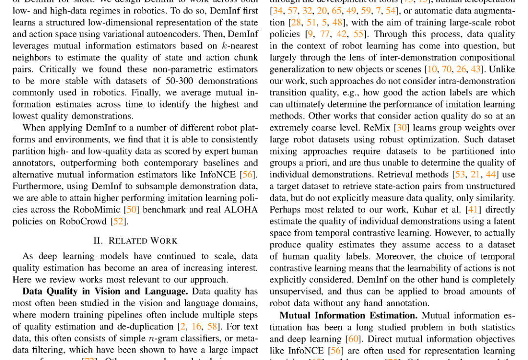 Robot Data Curation with Mutual Information Estimators figure