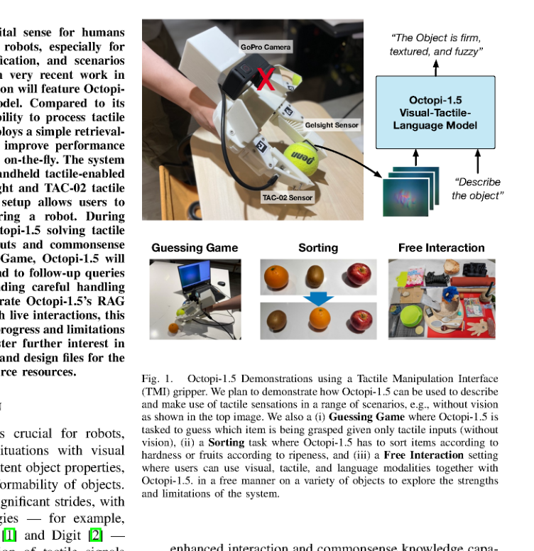 Demonstrating the Octopi-1.5 Visual-Tactile-Language Model figure